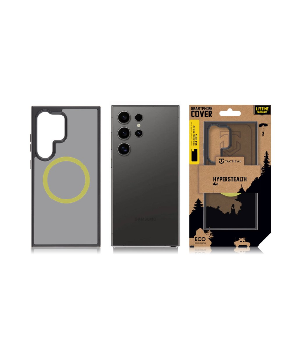Tactical MagForce Hyperstealth 2.0 Cover for Samsung Galaxy S24 Ultra Black|Yellow