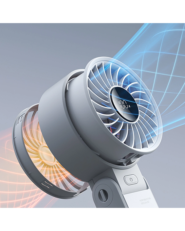 Портативный USB-вентилятор Jisulife Handheld Fan Life7 3600mAh - серый