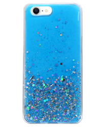 Fusion Glue Glitter Back Case Силиконовый чехол для Apple iPhone 12 Mini Синий
