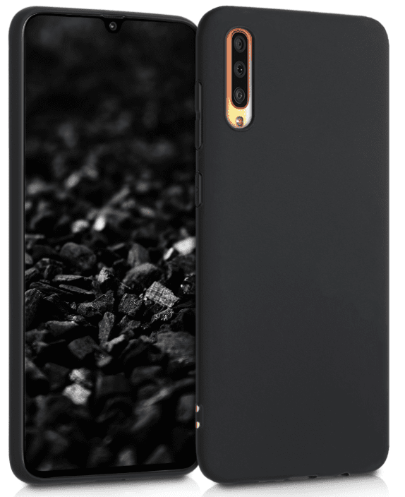 Fusion Soft Matte Back Case Силиконовый чехол для Samsung A705 Galaxy A70 Черный