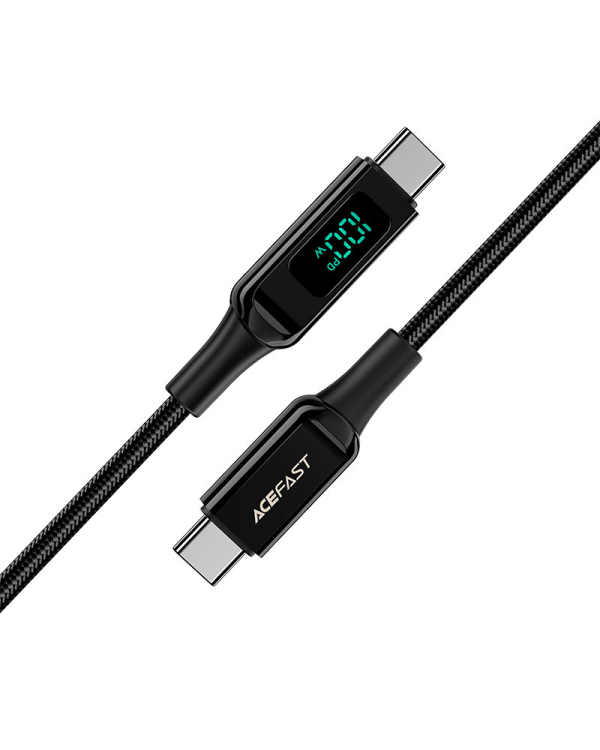 Acefast cable USB Type C - USB Type C 2m, 100W (20V | 5A) black (C6-03 Black)