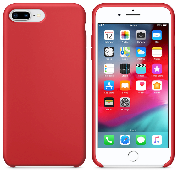 Fusion Soft Matte Back Case Силиконовый чехол для Apple iPhone 7 / 8 / SE 2020 Красный
