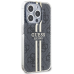 Guess IML 4G Gold Stripe case for iPhone 15 Pro Max - black