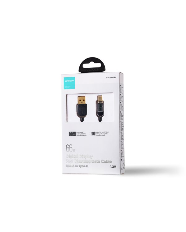Joyroom USB кабель - USB C 66W для быстрой зарядки и передачи данных 1,2 м черный (S-AC066A4)