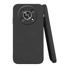Мягкий матовый задний силиконовый чехол Fusion для Honor Magic 4 lite черный