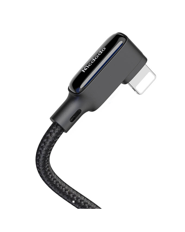 Кабель USB-Lightning, Mcdodo CA-7300, угловой, 1,8 м, черный