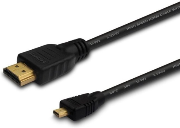 Kabel Savio HDMI CL-149 - micro-HDMI 0,5 м (черный)