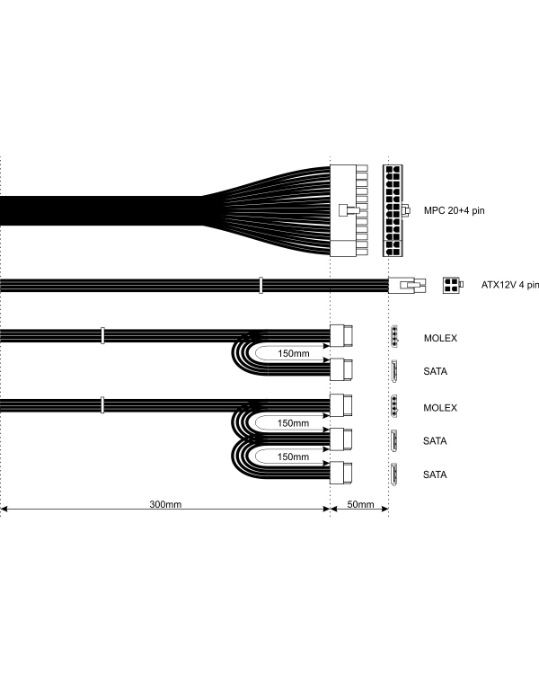 Питание ATX АК-B1-500E 500W