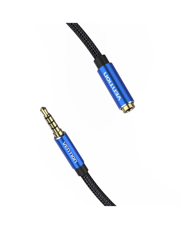 TRRS 3.5mm Male to 3.5mm Female Аудио удлинитель 5m Vention BHCLJ синий