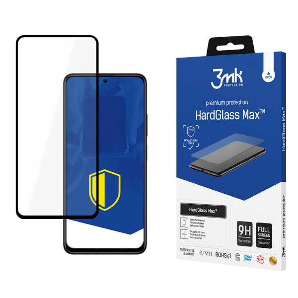 Обложка книги «Xiaomi Redmi Note 11 5G Black - 3mk HardGlass Max™ screen protector»