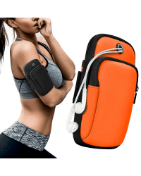 Running armband sports phone band case orange