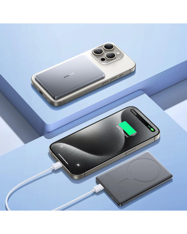 Powerbank Joyroom JR-PBM08 5000mAh 20W with inductive charging - gray