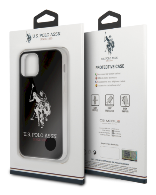 U.S. Polo USHCP12LTPUHRBK Big Horse Cover Чехол для Apple iPhone 12 Pro Max Черный