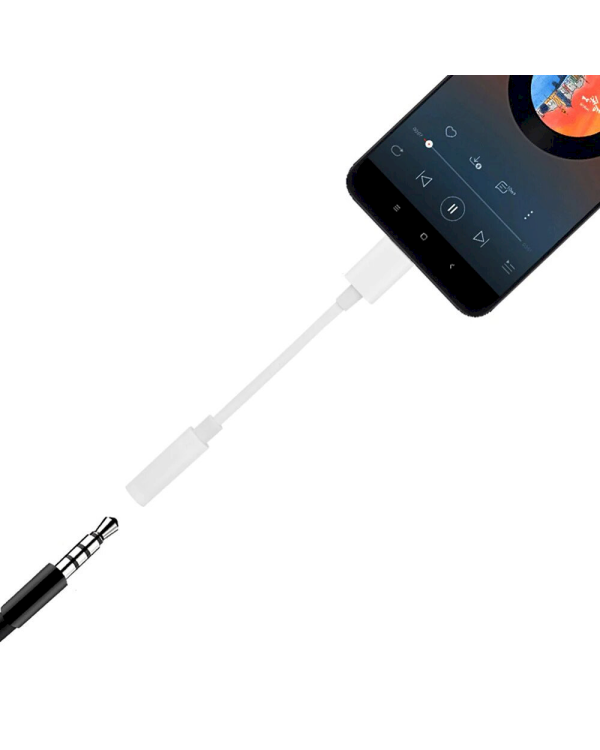 USB Type C to 3.5 mm mini jack Female Adapter black