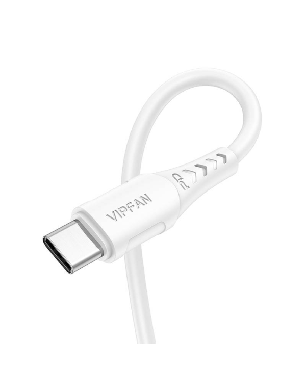 USB-C to USB-C cable Vipfan P05, 60W, PD, 2m (white)