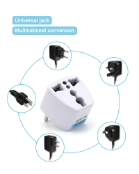 Адаптер зарядного устройства Fusion UK / US / AU / CH -> EU (220 В), белый