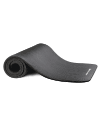 Gymnastic non slip mat for exercising 181 cm x 63 cm x 1 cm black (WNSP-BLAC)