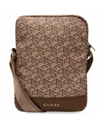 Guess Bag GUTB10HGCFSEW 10" brown|brown GCube Stripe Tablet Bag