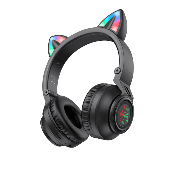 Наушники Borofone BO18 Cat Ear bluetooth черный