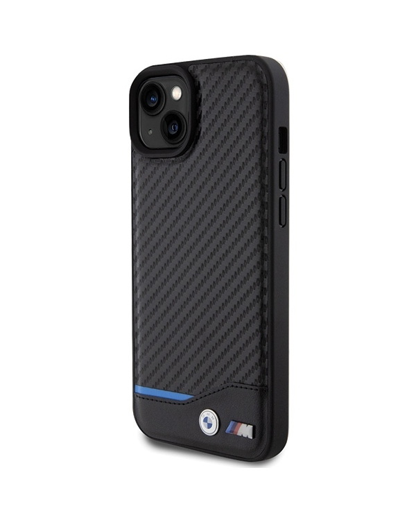 BMW BMHCP15M22NBCK iPhone 15 Plus | 14 Plus 6.7" czarny|black Leather Carbon