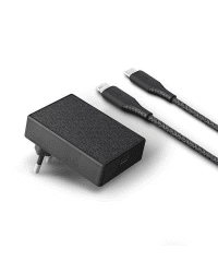 UNIQ Govern. network. Votre Slim USB-C PD 18W MFI + USB-C to lightning black / charcoal black cable