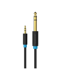 Vention BABBJ 3.5mm TRS Male to 6.35mm Male Audio Cable 5m Black