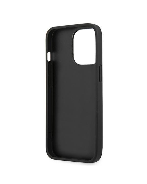 Guess GUHCP13X4GMGGR iPhone 13 Pro Max 6.7" серый жесткий чехол 4G Большой металлический логотип