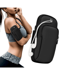 Running armband sports phone band case black