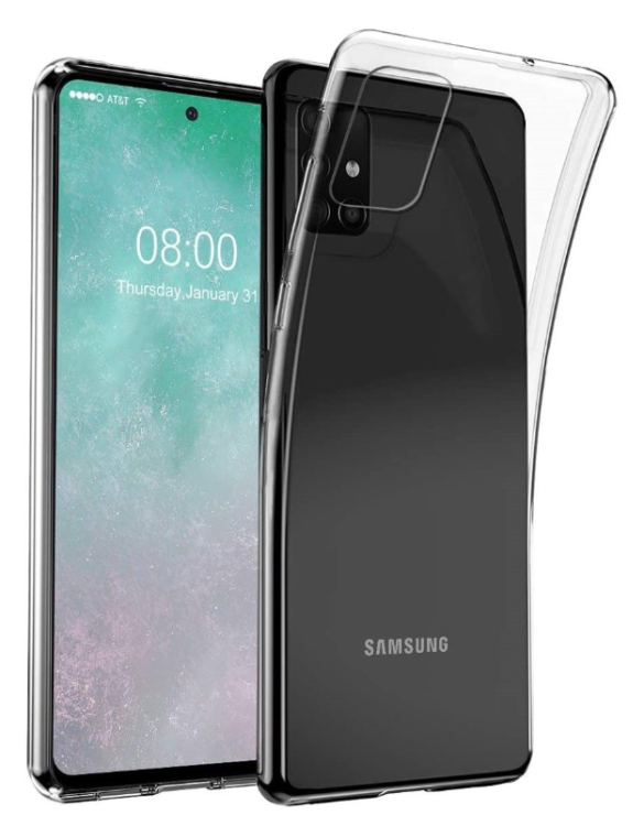 Fusion Ultra Back Case 0.3 mm Прочный Силиконовый чехол для Samsung A515 Galaxy A51 Прозрачный