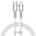 Baseus Cafule Series Metal Data USB Type C - Lightning Cable Power Delivery 20 W 1 m white (CATLJK-A02)