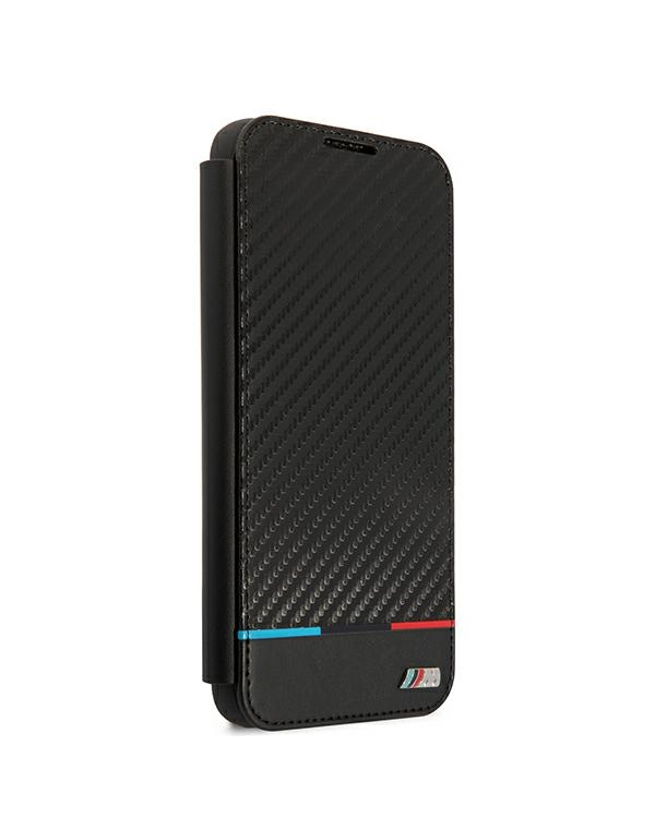 Etui BMW BMBKS22MPUCARTCBK S22+ S906 czarny|black bookcase M Collection Triangles