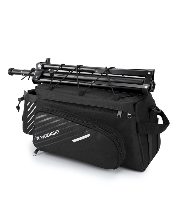 Дополнительное изображение книги «Wozinsky Bicycle Bike Pannier Bag Rear Trunk Bag with Shoulder Strap 9L black (WBB22BK)»