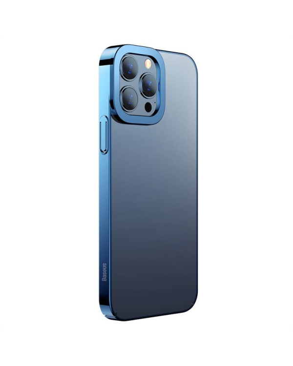 Baseus Glitter Transparent Case for iPhone 13 Pro Max (blue)