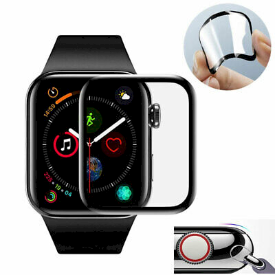 Fusion ceramic glass 9D защитное стекло для экрана Apple Watch 4 / 5 / 6 44mm черное