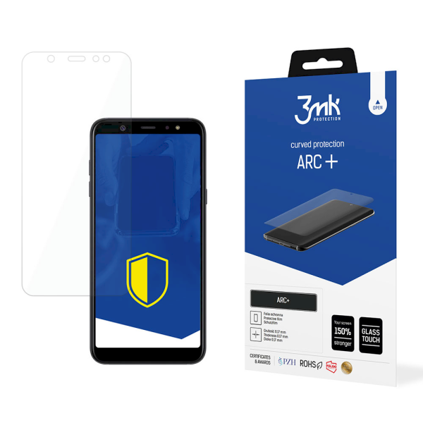 Обложка книги «Samsung Galaxy A6 Plus - 3mk ARC+ screen protector»