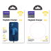 Joyroom wireless Qi charger 15 W for iPhone (MagSafe compatible) + USB Type C cable blue (JR-A28)