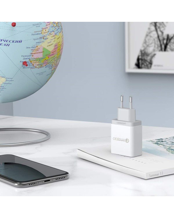 Ugreen CD122 Quick Charge 3.0 USB wall Charger white