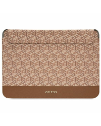 Guess Sleeve GUCS14HGCFSEW 14" brązowy|brown GCube Stripes