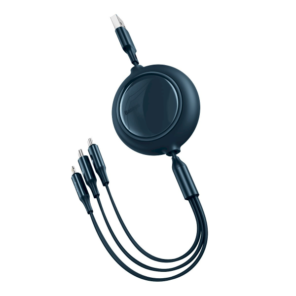 Baseus Bright Mirror 3-in-1 cable USB For M+L+T 3.5A 1.2m (blue)