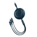 Baseus Bright Mirror 3-in-1 cable USB For M+L+T 3.5A 1.2m (blue)
