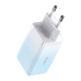 Baseus CCGP050103 DZ-HW Baseus GaN3 Pro Fast Charger 2C+U 65W EU Cloud Blue (With Dynamic Series Fast Charging Data Cable Type-C to Type-C 100W 1m Blue)
