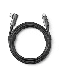 Ugreen angled cable USB Type C - USB Type C for charging 60W | data transmission with VR goggles support (e.g. Oculus Quest 2) 5m black (US551)