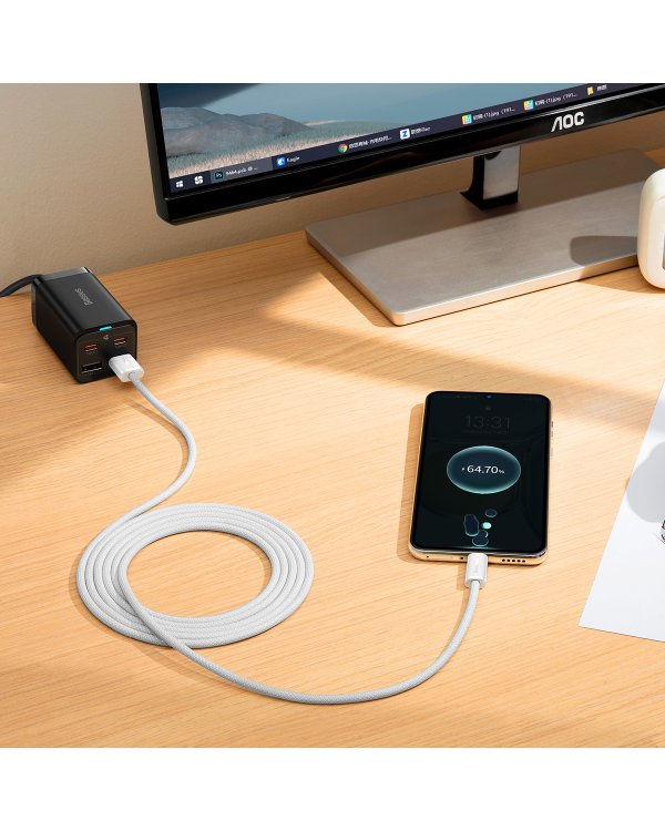 Baseus Dynamic Series USB cable - USB Type C 100W 2m white (CALD000702)