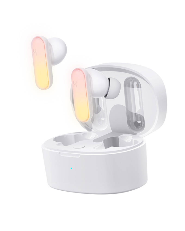 Earphones TWS HHOGene GPods, ANC, RGB (white)