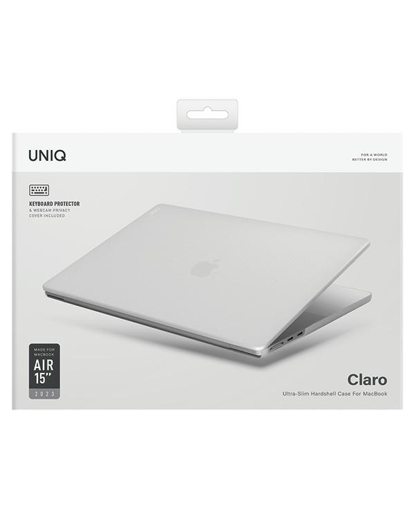 UNIQ etui Claro MacBook Air 15" (2023) przezroczysty|dove matte clear
