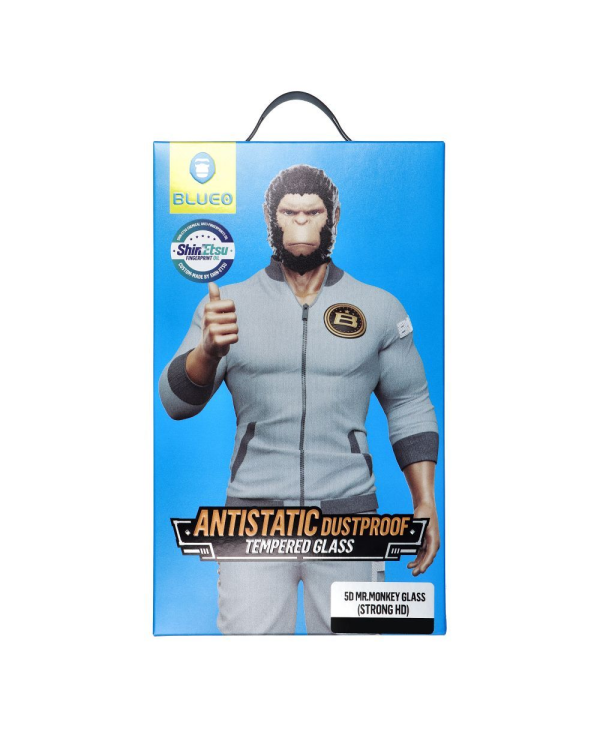 BlueO 5D Mr. Monkey Glass защитное стекло для экрана Samsung S921 Galaxy S24 черное
