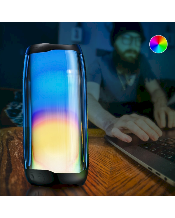 WK Design portable wireless Bluetooth 5.0 speaker RGB 2000mAh black (D31 black)