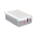 Baseus Speed PPS CCFSEU907-02 Сетевое зарядное устройство USB-C / 45W / 5A / Quick Charge 3.0 / LCD / Smart OFF Белое