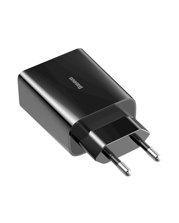 Baseus Speed Mini CCFS-W01 Сетевое зарядное устройство USB / 18W / 3A / Quick Charge 3.0 / Черное