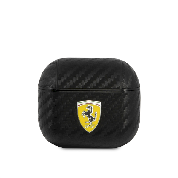Обложка книги «FESA3CABK Ferrari Carbon PC/PU Case for Airpods 3 Black»